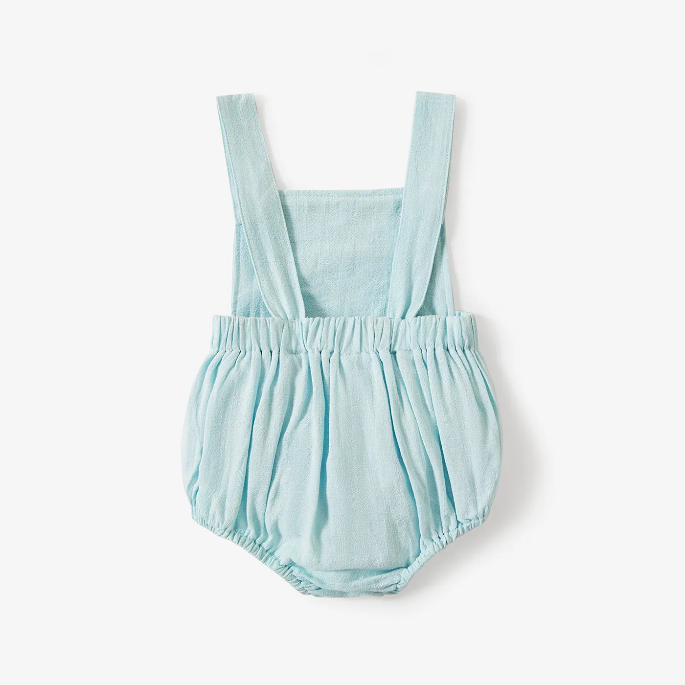 100% Cotton Solid Sleeveless Baby Romper
