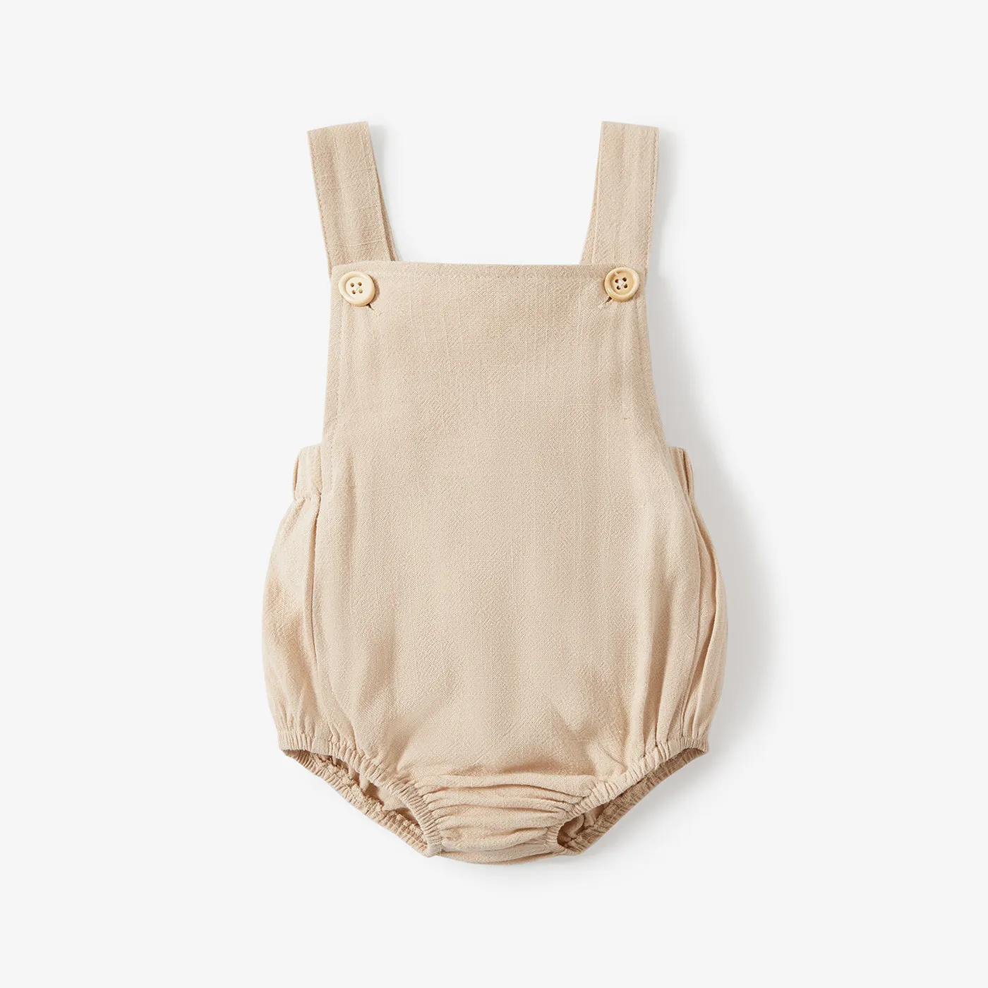 100% Cotton Solid Sleeveless Baby Romper