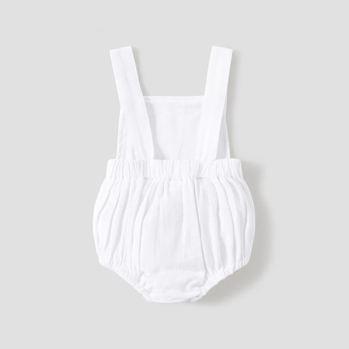 100% Cotton Solid Sleeveless Baby Romper