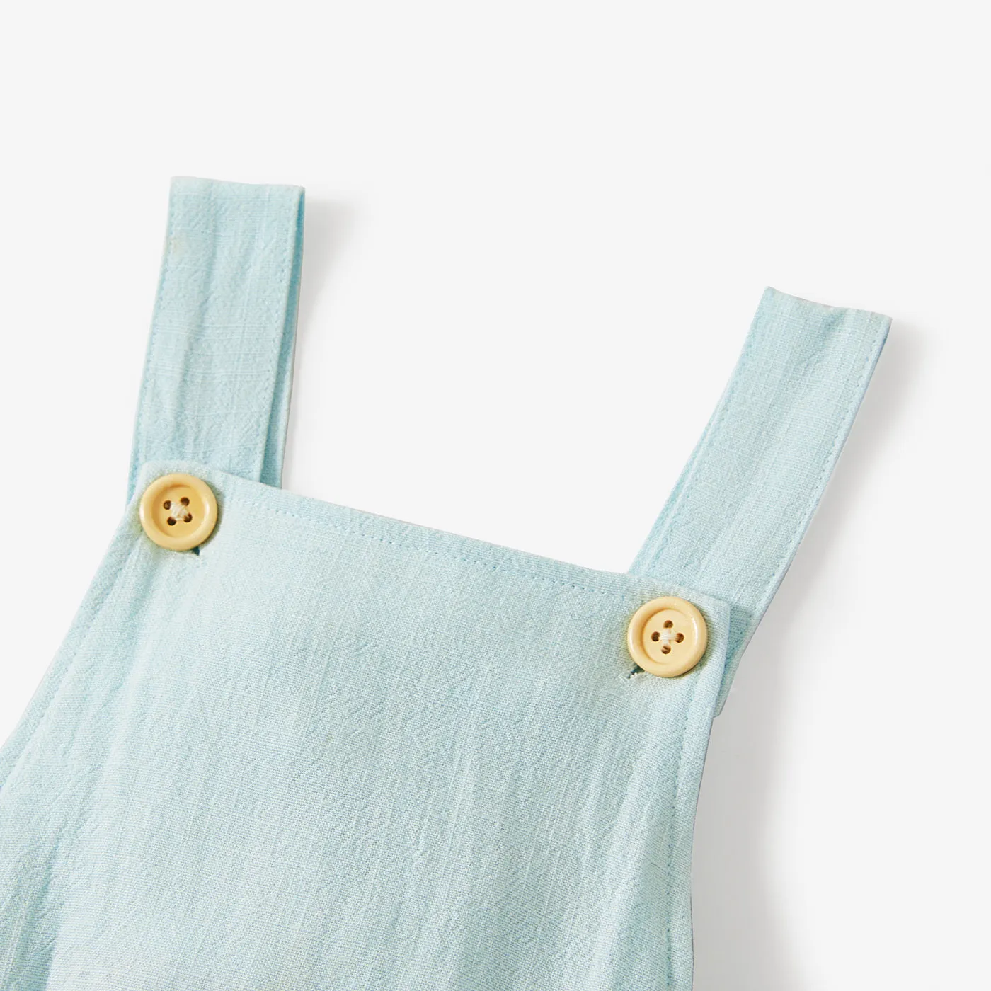 100% Cotton Solid Sleeveless Baby Romper