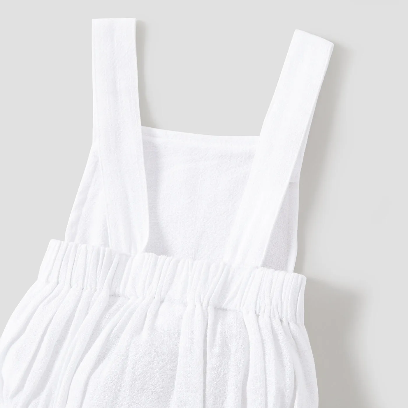 100% Cotton Solid Sleeveless Baby Romper