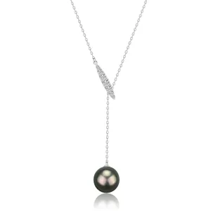 11-12mm Tahitian Pearl Y-Knot Necklace