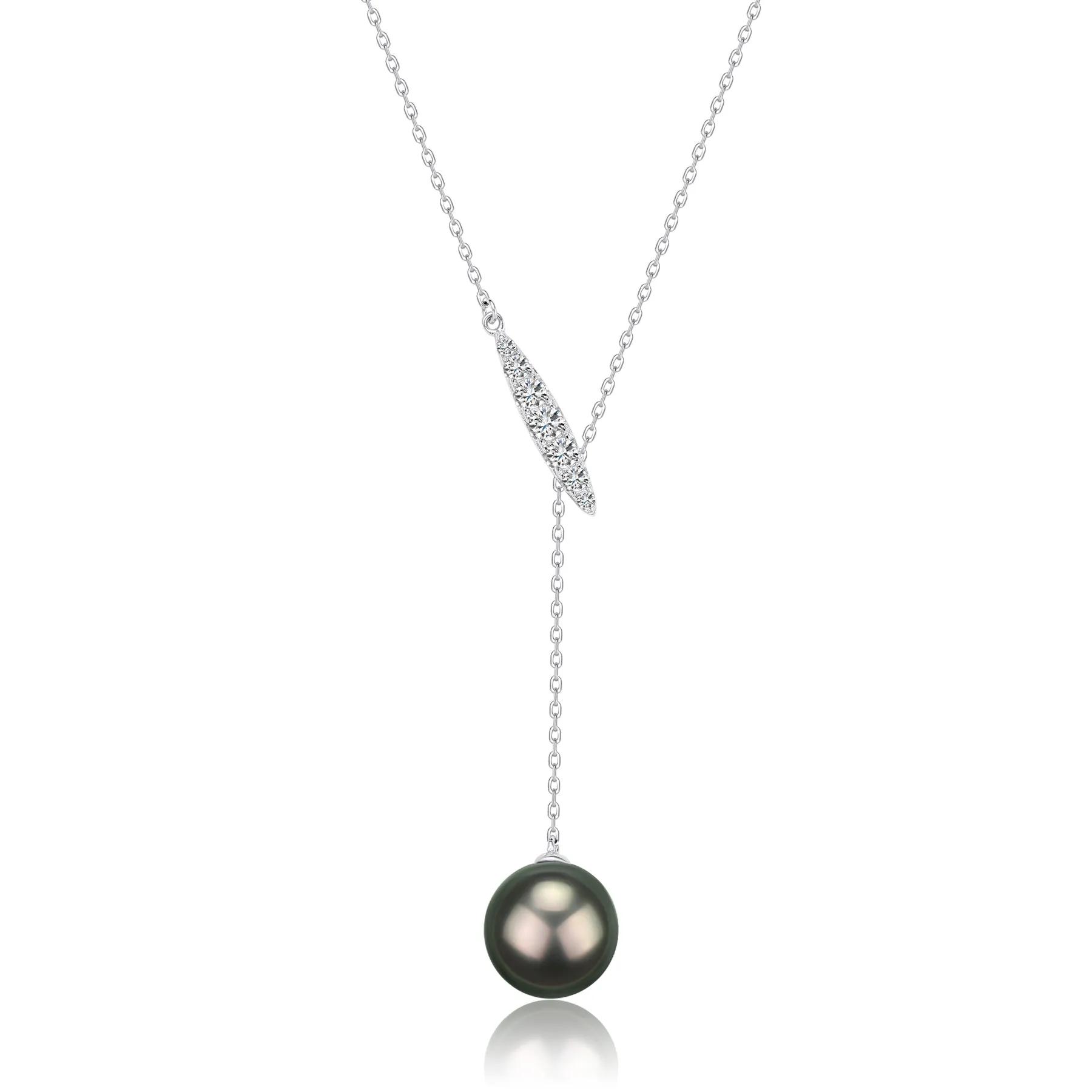 11-12mm Tahitian Pearl Y-Knot Necklace