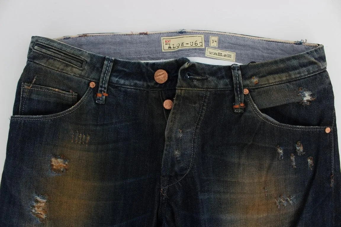 Acht Elegant Straight Fit Herre Denim Jeans
