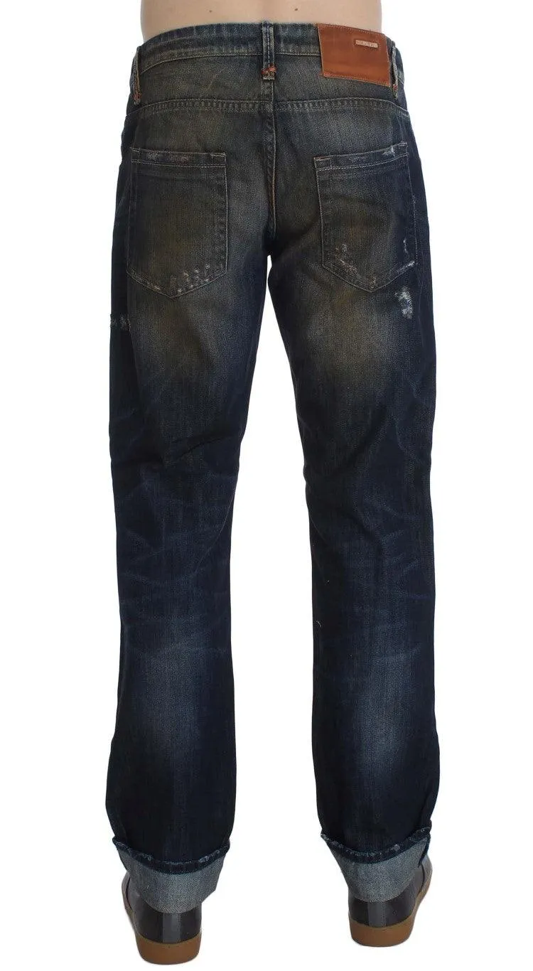 Acht Elegant Straight Fit Herre Denim Jeans
