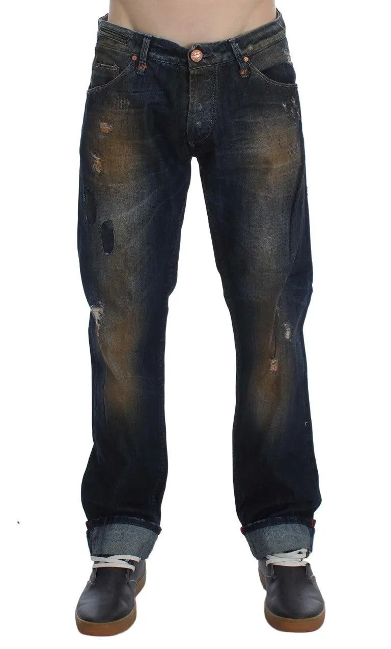 Acht Elegant Straight Fit Herre Denim Jeans