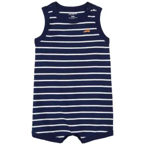 Baby Boys' Striped Car Cotton Romper 1R030210