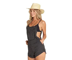 Black White Wild Pursuit Short Overall - Billabong