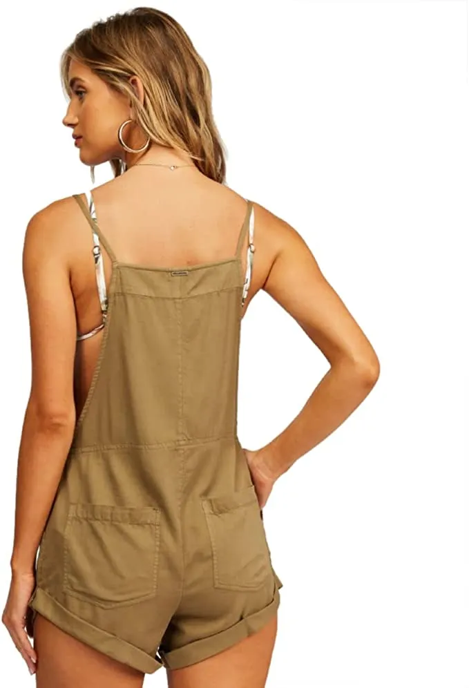 Black White Wild Pursuit Short Overall - Billabong