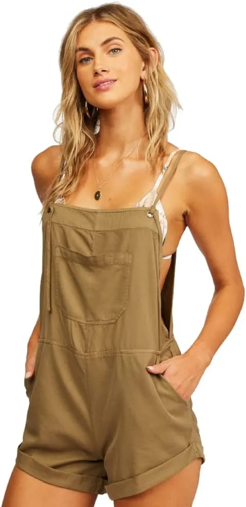 Black White Wild Pursuit Short Overall - Billabong