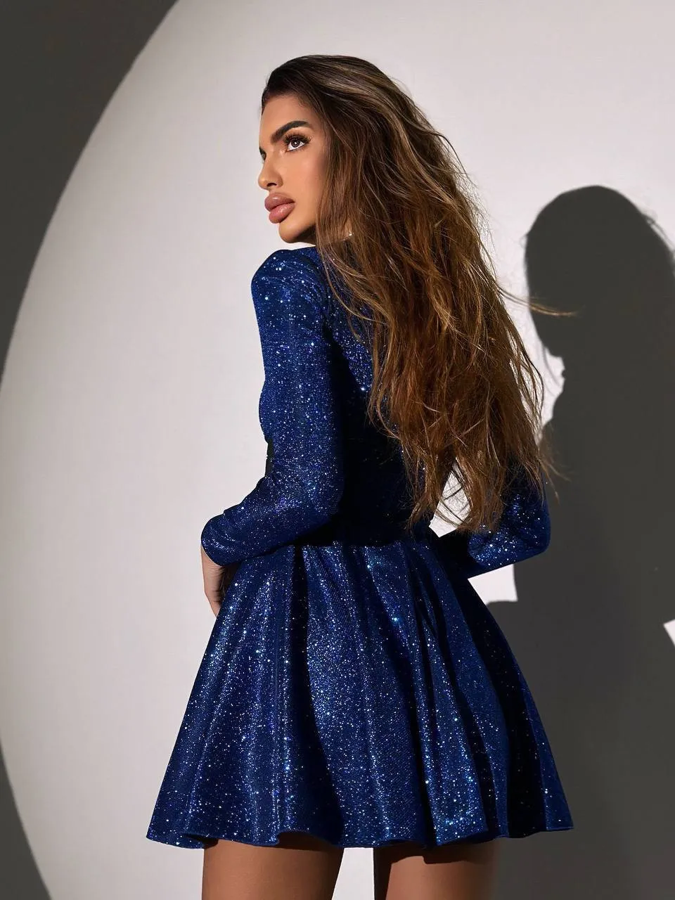 Blue mini dress “Luminous”