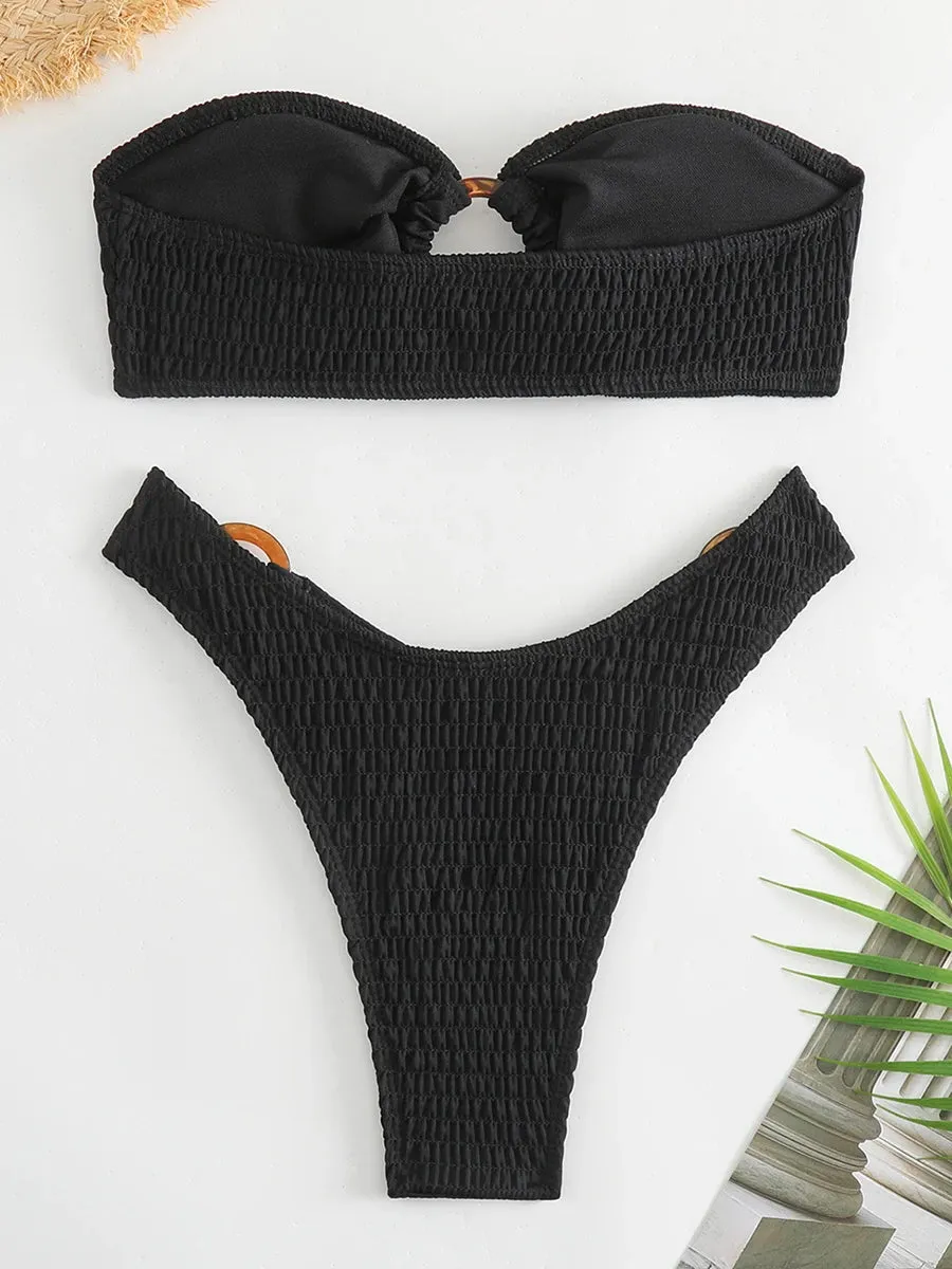 Candy Ring Link Bandeau Bikini