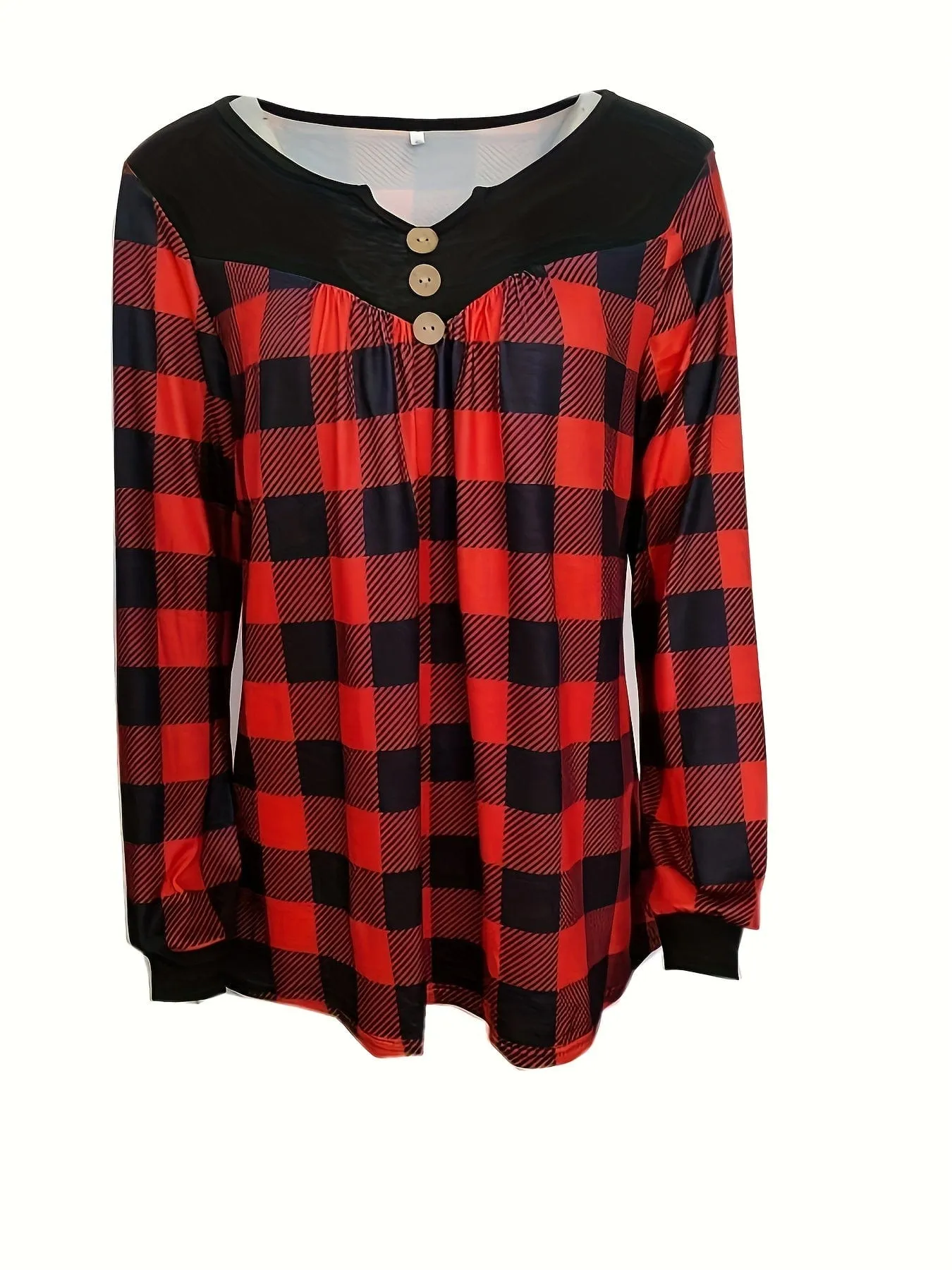 Casual Plaid Tunic