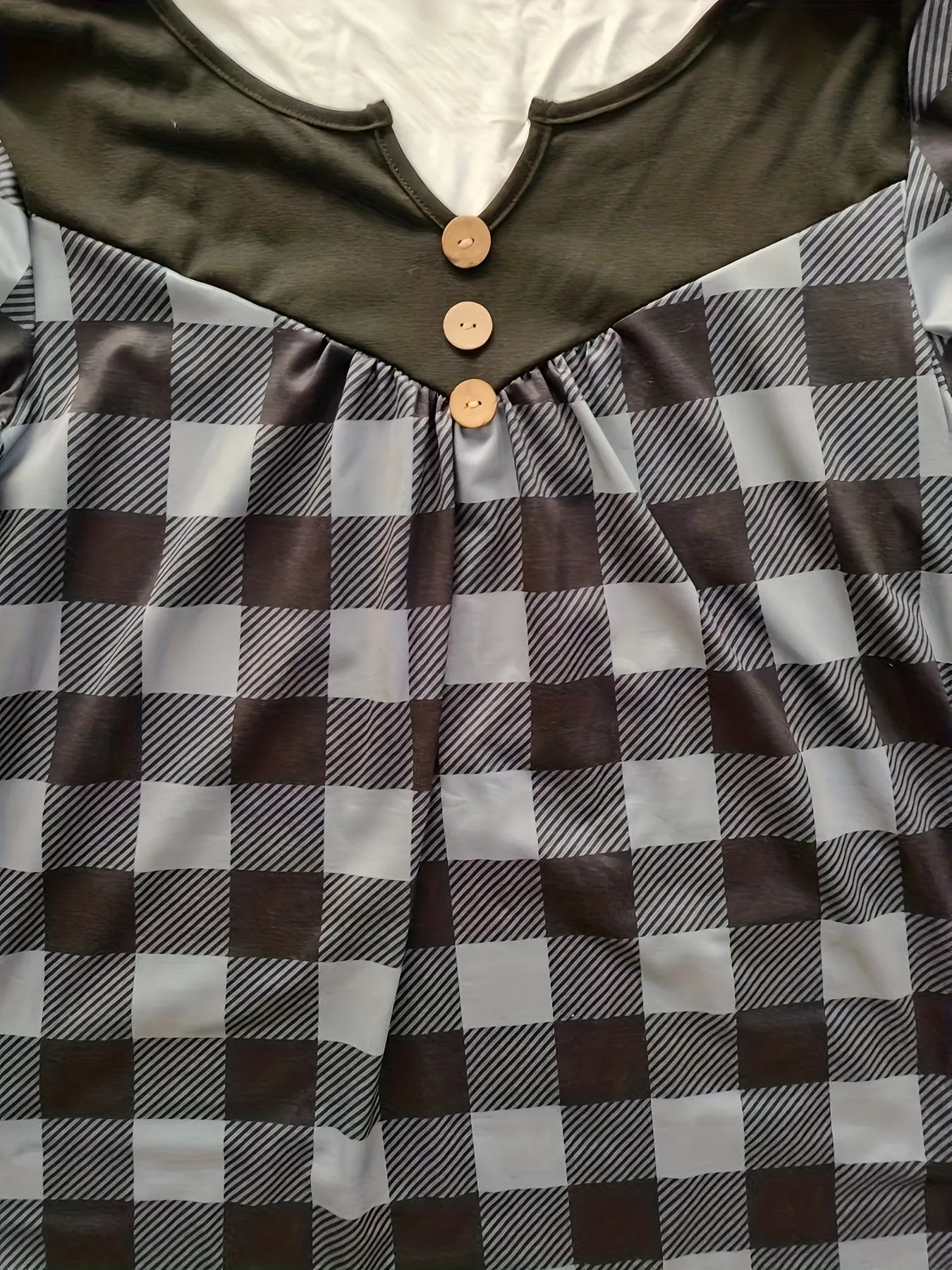 Casual Plaid Tunic