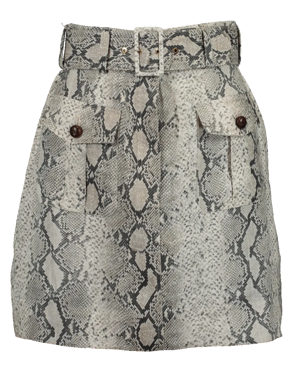 Corsage Safari Mini Skirt