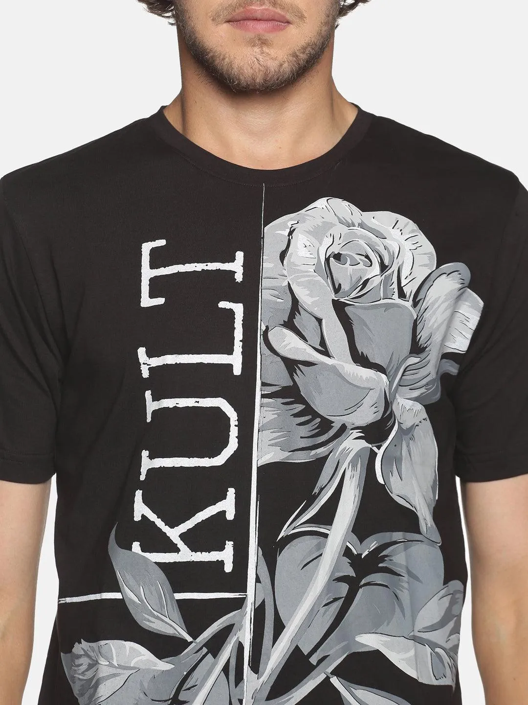 Kultprit Cotton Men Printed T-Shirt