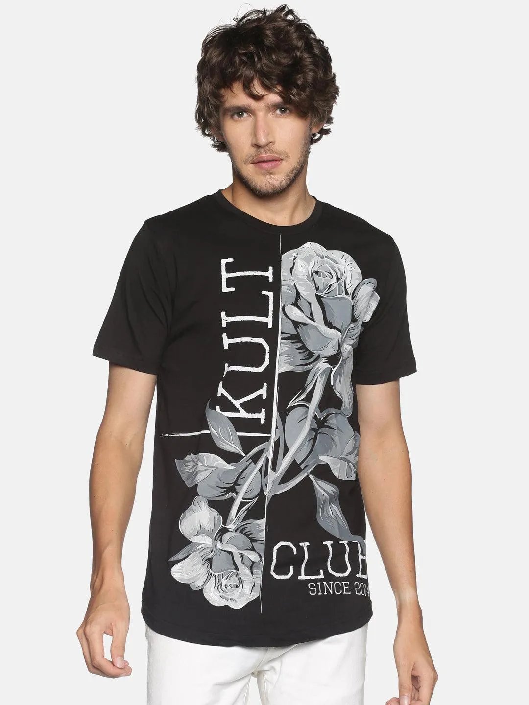 Kultprit Cotton Men Printed T-Shirt