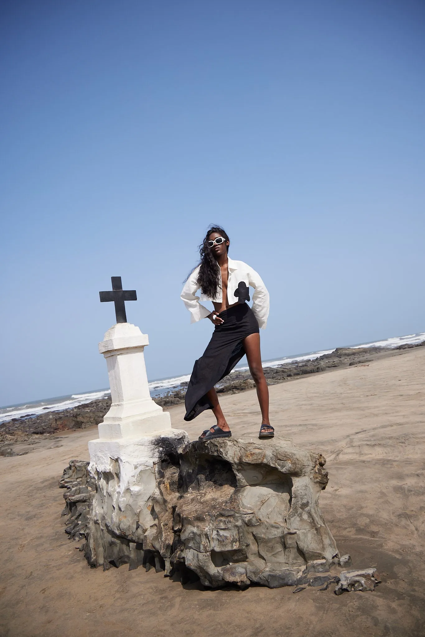 Long Slit Skirt