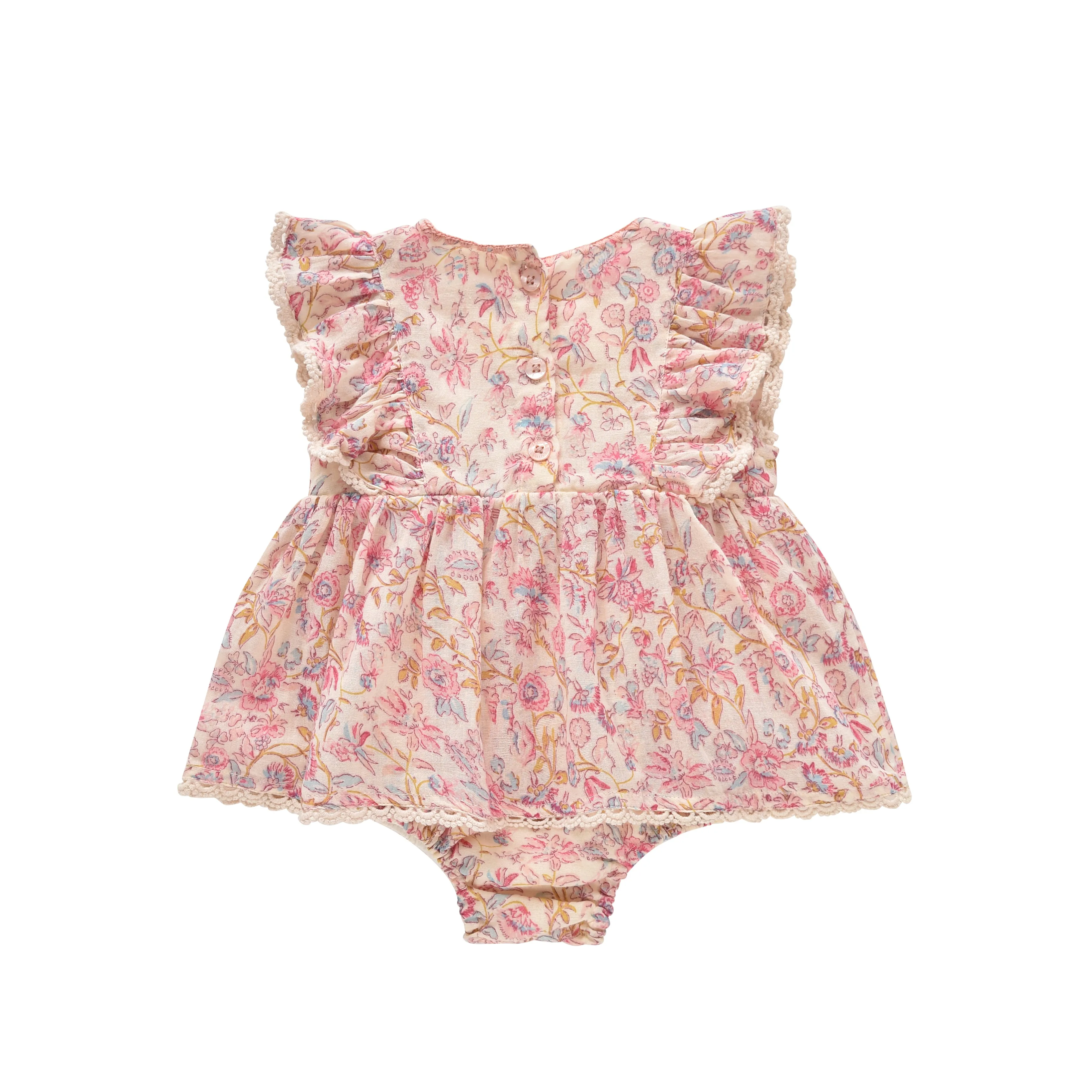 Louise Misha Lena Romper - Cream Padma