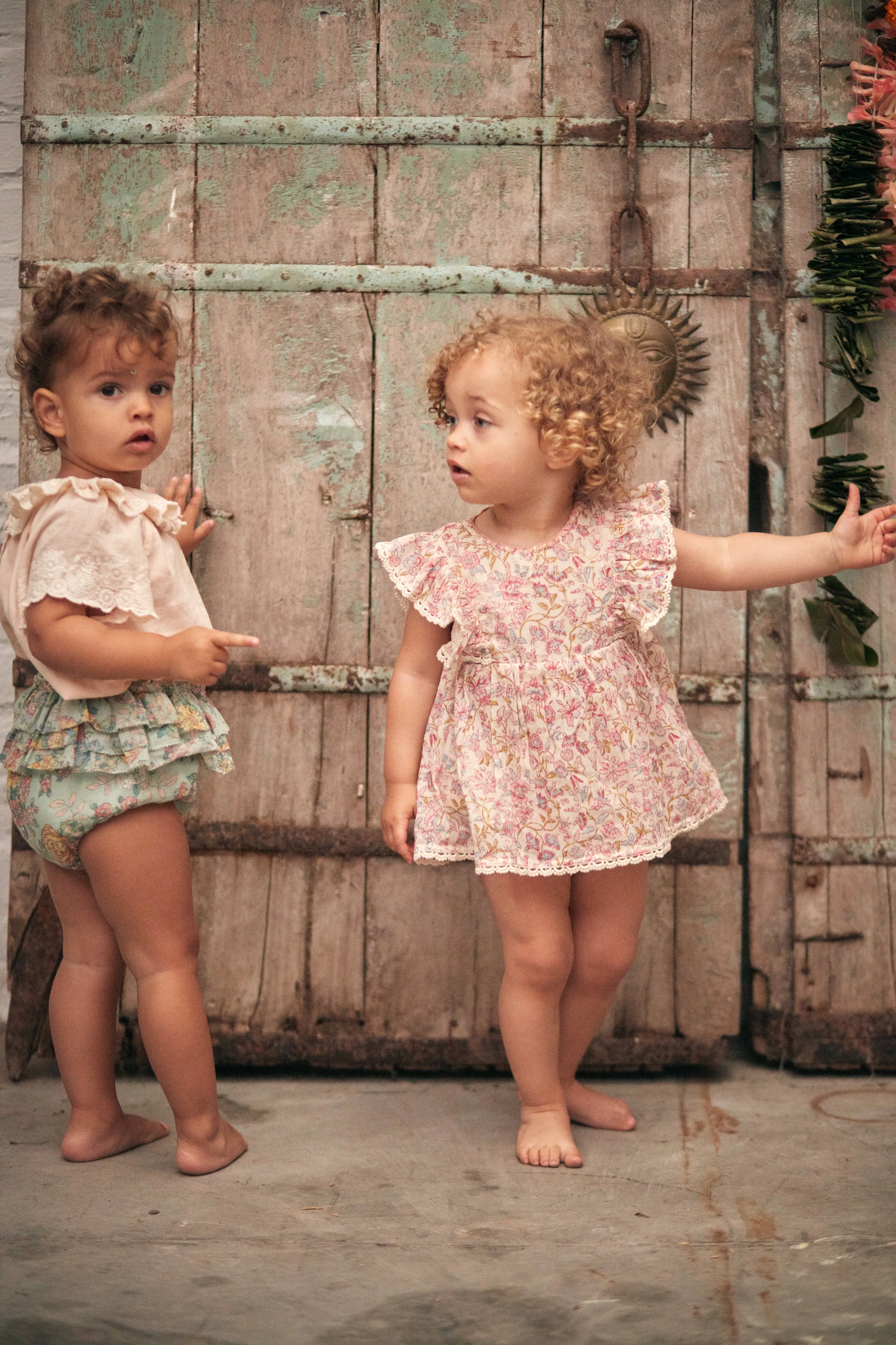 Louise Misha Lena Romper - Cream Padma