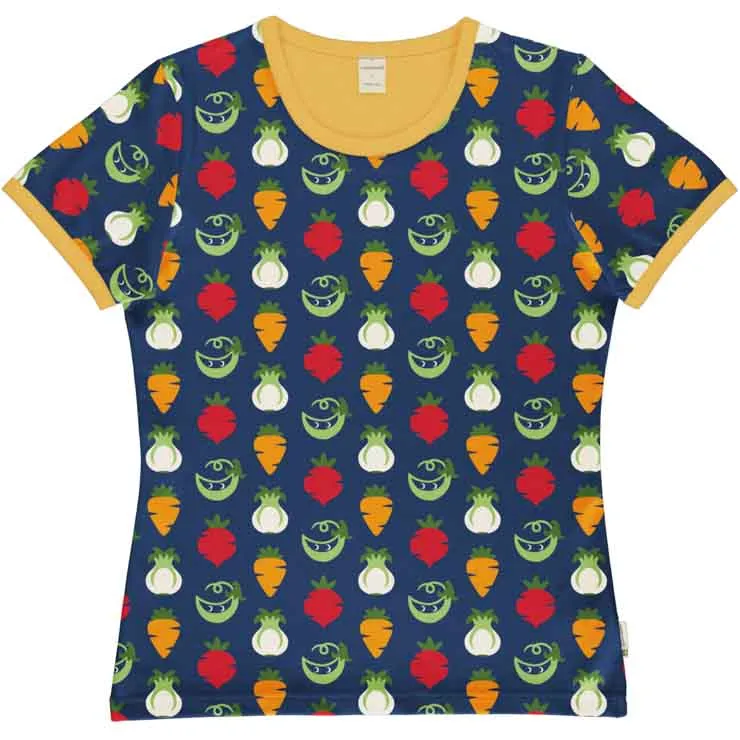 Maxomorra Loose Fit Short Sleeved T-shirt Adult - Vegetables