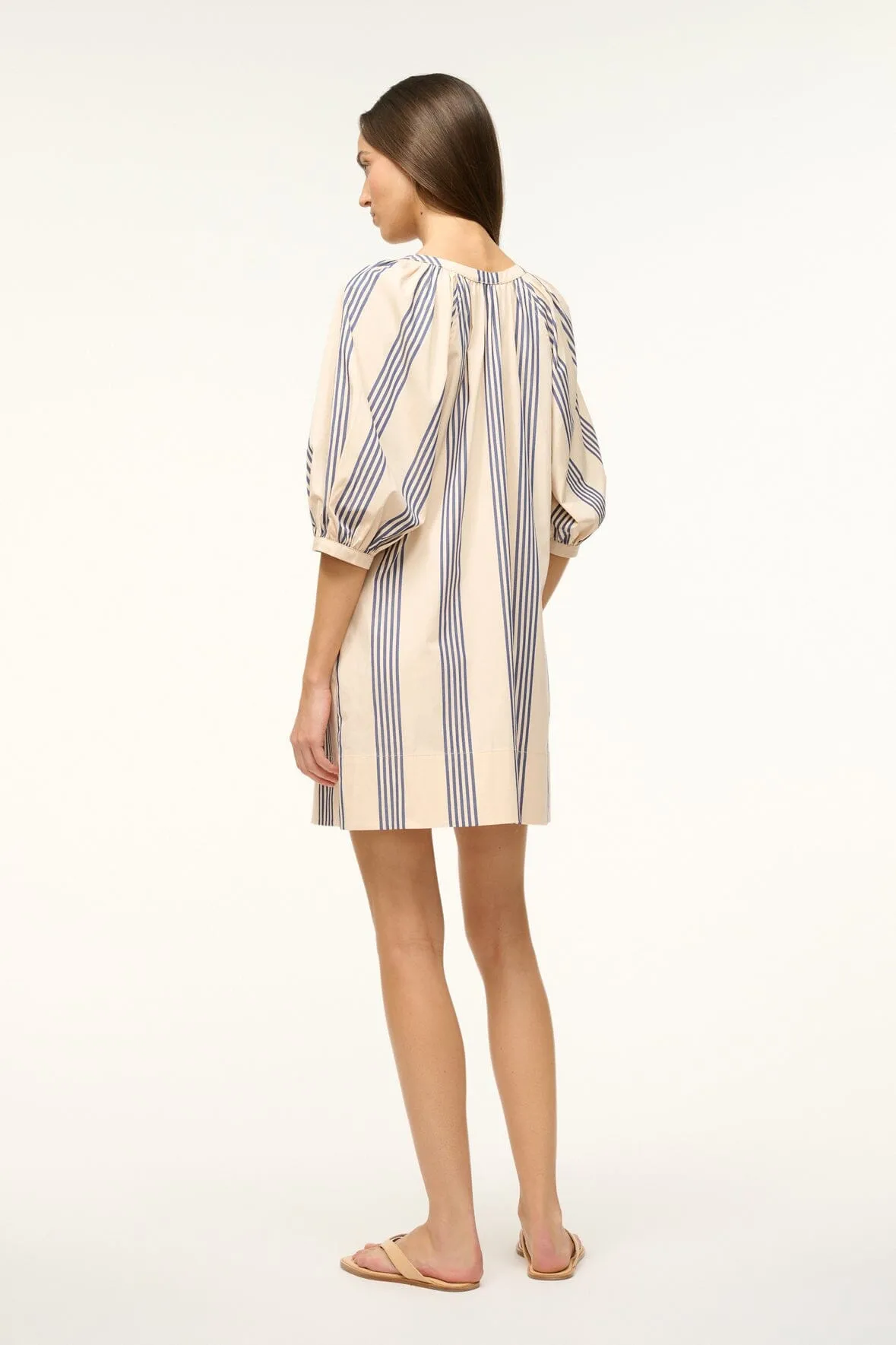 MINI VINCENT DRESS | MARINE BAYADERE STRIPE