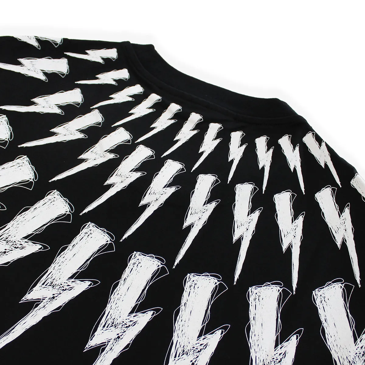 Neil Barrett - Scribbled Bolt T-Shirt in Black