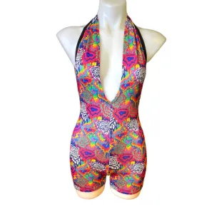 RAINBOW MELT | Playsuit | Halter Romper | Festival Outfit | Rave Jumpsuit | Boho