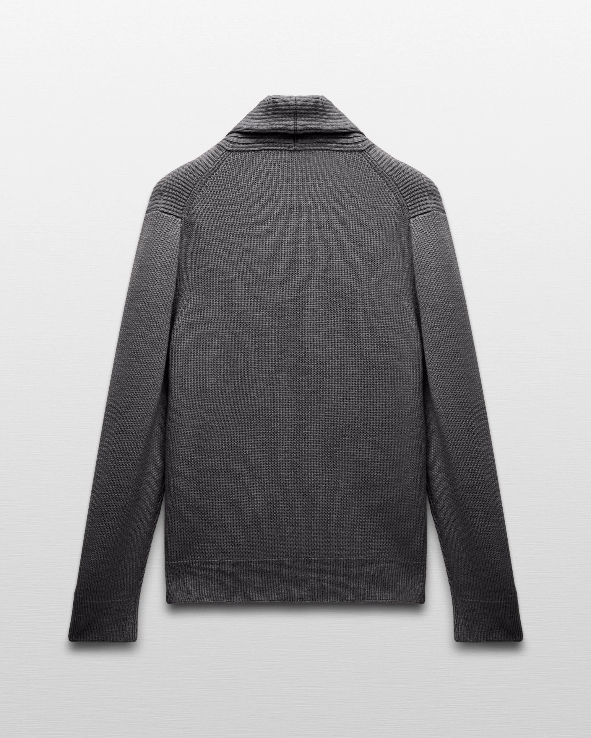REIGNING CHAMP MERINO RIB VINNIE SHAWL CARDIGAN - 2 COLORS