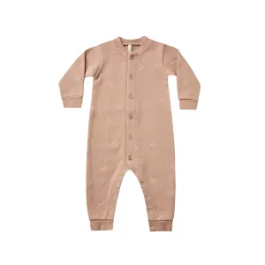 Rylee   Cru Button Down Jumpsuit - Dusty Rose Stars