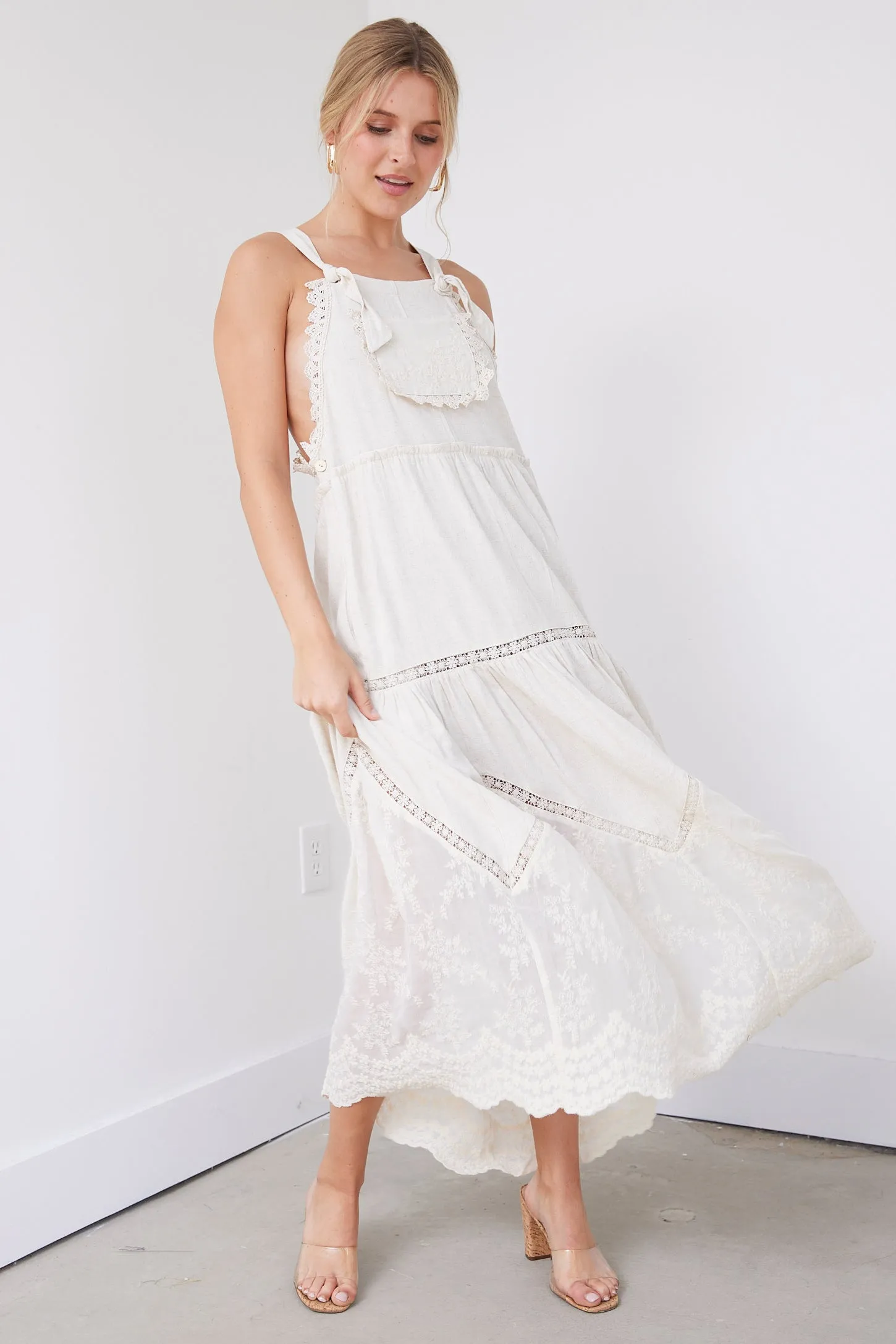 SALE - Isabelle Lace Detail Maxi Dress