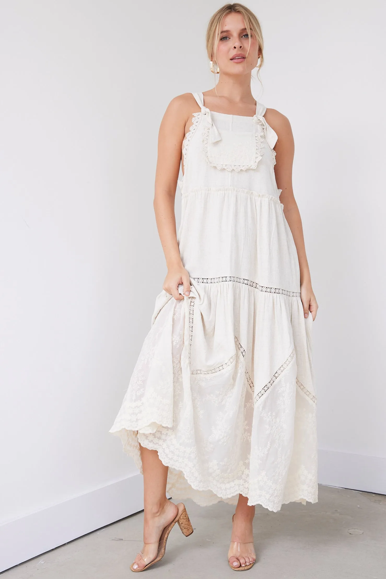 SALE - Isabelle Lace Detail Maxi Dress