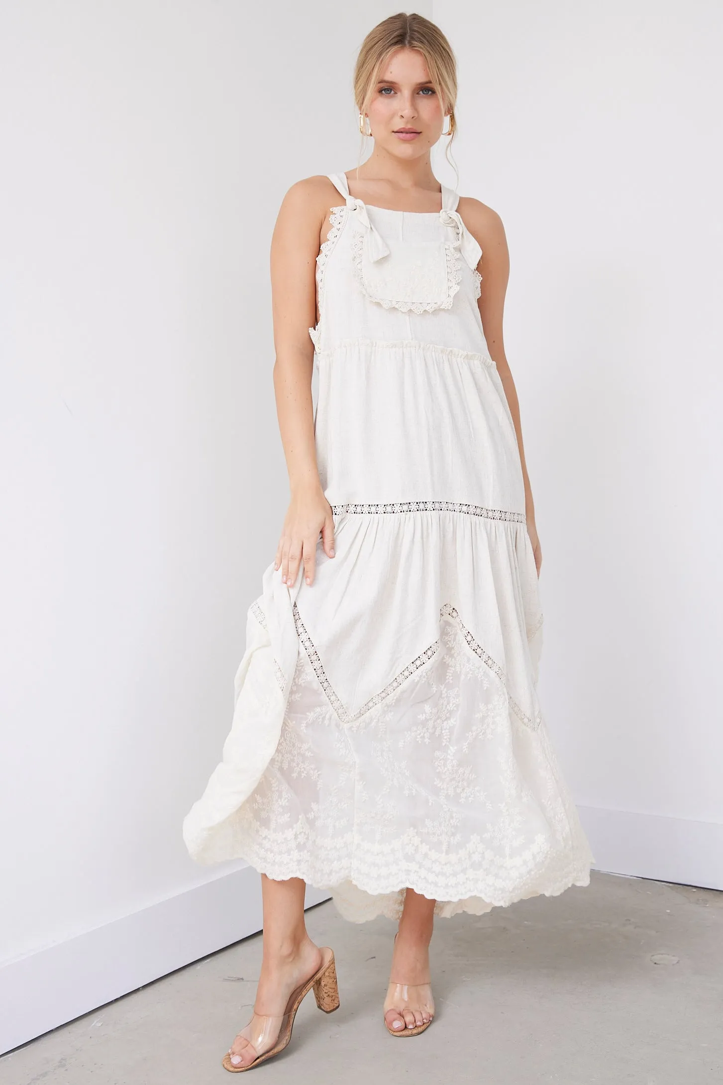 SALE - Isabelle Lace Detail Maxi Dress