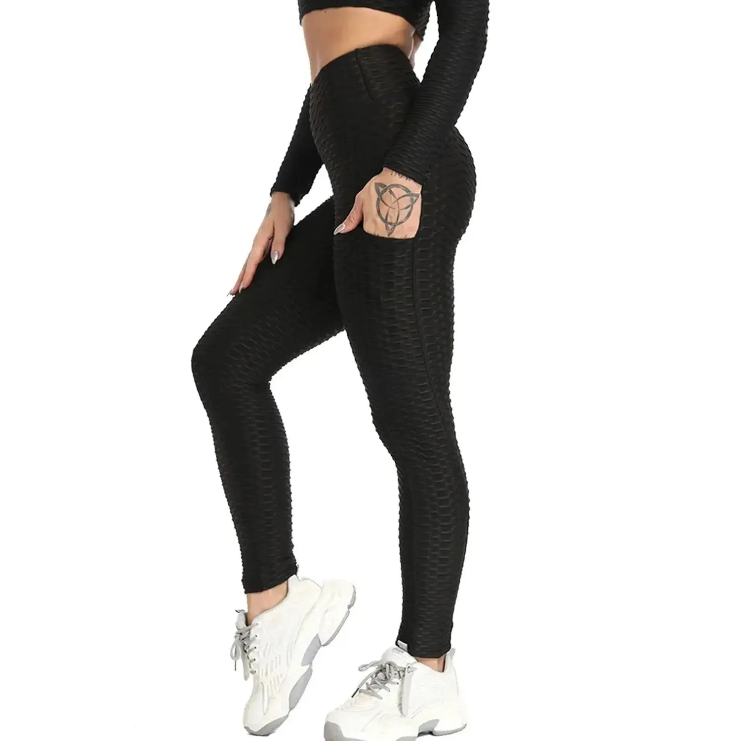 Sexy Booty Leggings Women Textured Scrunch Butt Legging