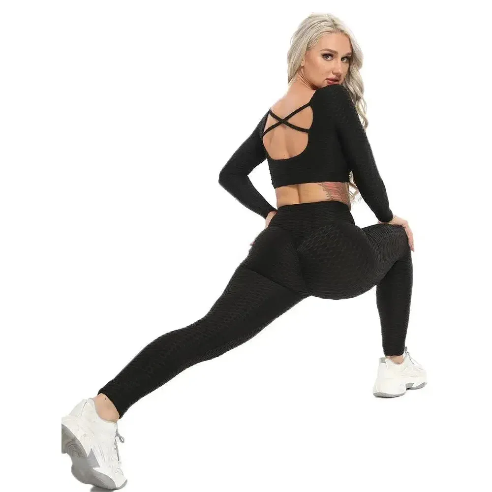 Sexy Booty Leggings Women Textured Scrunch Butt Legging