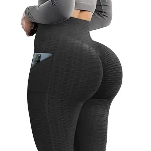 Sexy Booty Leggings Women Textured Scrunch Butt Legging