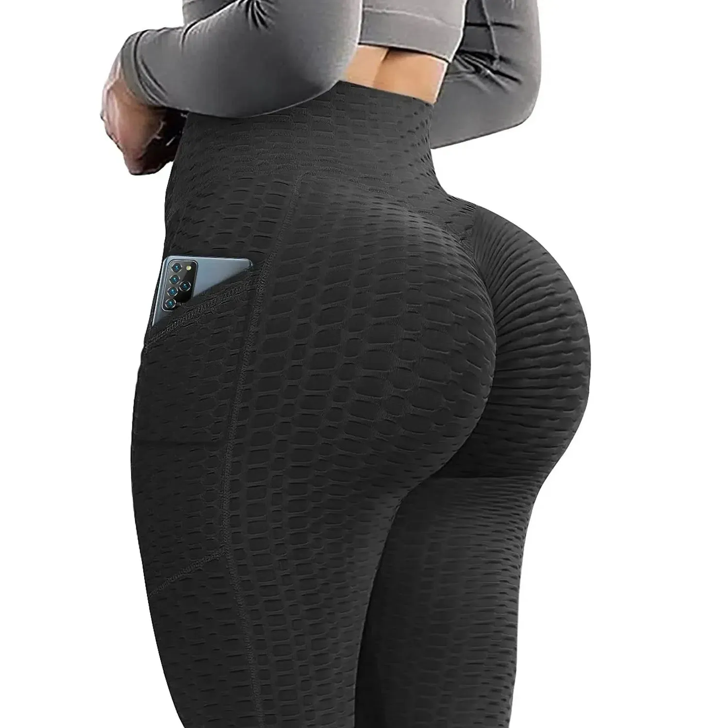 Sexy Booty Leggings Women Textured Scrunch Butt Legging