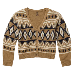 Stetson Women's Gold Aztec Long Sleeve Cardigan 11-027-0539-7040 YE