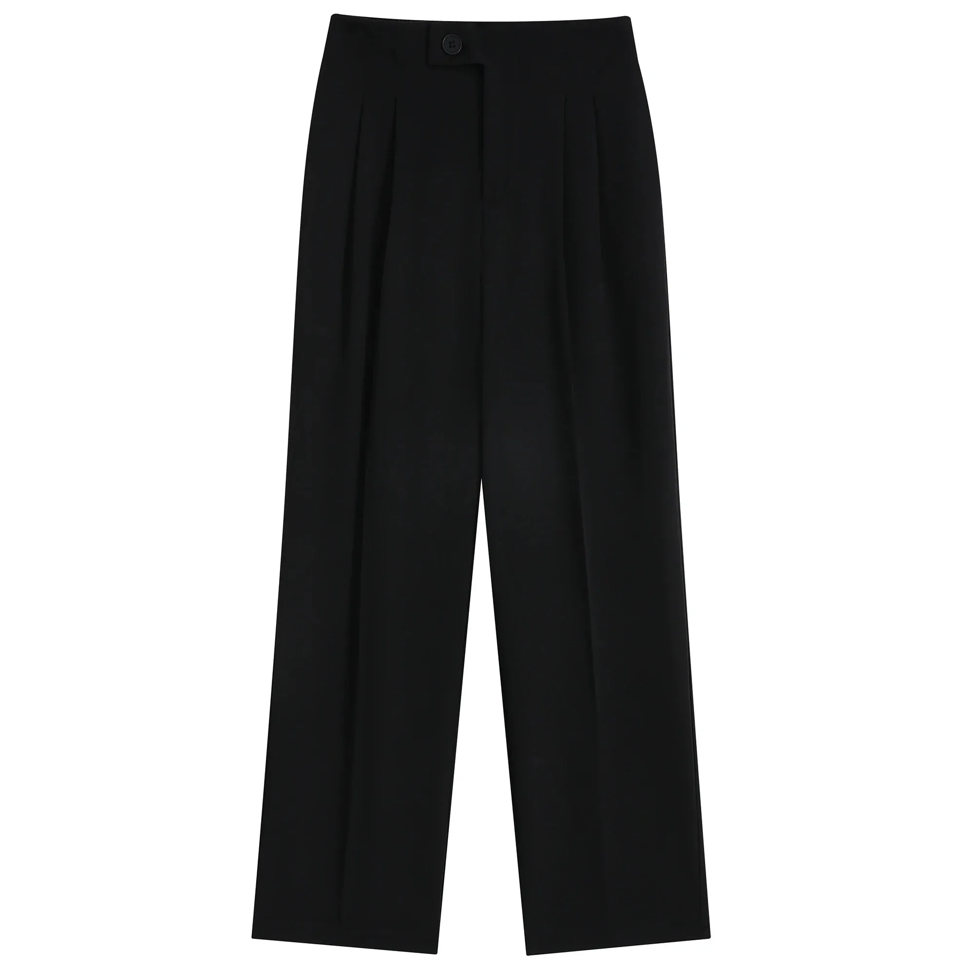 Women Cotton Linen Pants Elastic Waist Loose Straight Female Solid Color Ankle-Length Pants